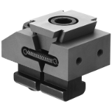 AMF 6376KA - Wedge clamp with fixed jaw, smooth for 5-axis clamp