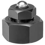 AMF 6420 - Height setting screw jack with pivotable ball