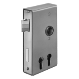 AMF 140D - Lock case for two profile cylinders, bare-metal