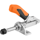 AMF 6841NIJ - Push-pull type toggle clamp with small angle base