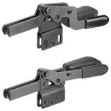 AMF 6835BS - Horizontal toggle clamp with safety latch
