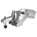 AMF 6820A - Pneumatic toggle clamp with horizontal cylinder attachment