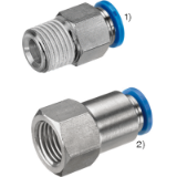 AMF 6370ZR-02 - Push-in fittings, pneumatic