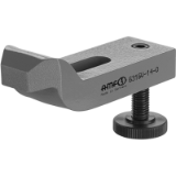 AMF 6316V - Cranked clamp with adjusting support screw