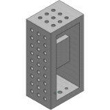 AMF 6363-**-079 - Angle block, one working face, top surface with threaded holes and positioning holes