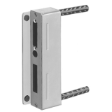 AMF 147 - Caja de cierre, galvanizada, para fijación del taladro