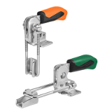 Hook type toggle clamps