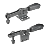 Black toggle clamps for optical measurement technology